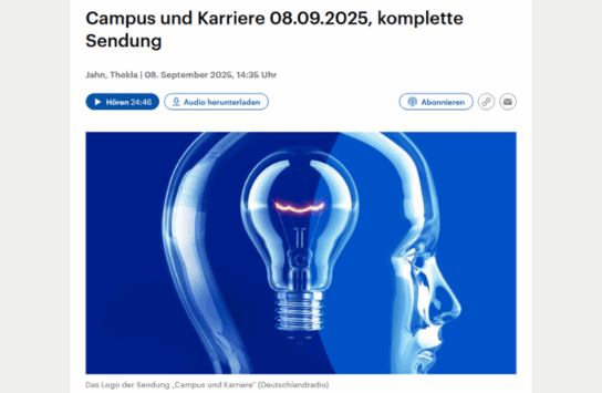 Radiosendung „Campus und Karriere“ zum Thema Alphabetisierung